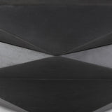 Mercana Arreto Black Solid Wood Hexagonal Storage Coffee Table