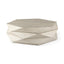 Mercana Arreto Natural Solid Wood Hexagonal Storage Coffee Table