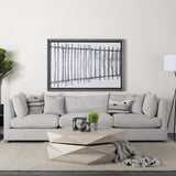 Mercana Arreto Natural Solid Wood Hexagonal Storage Coffee Table