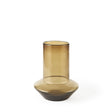 Mercana Amrita 8.3L x 8.3W x 9.7H Golden Brown Glass Vase