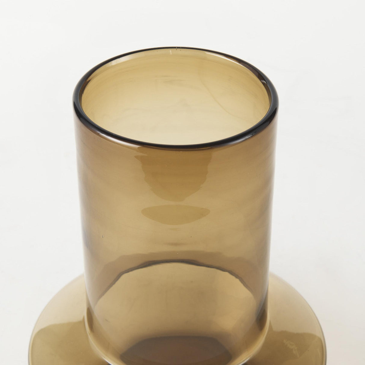 Mercana Amrita 8.3L x 8.3W x 9.7H Golden Brown Glass Vase