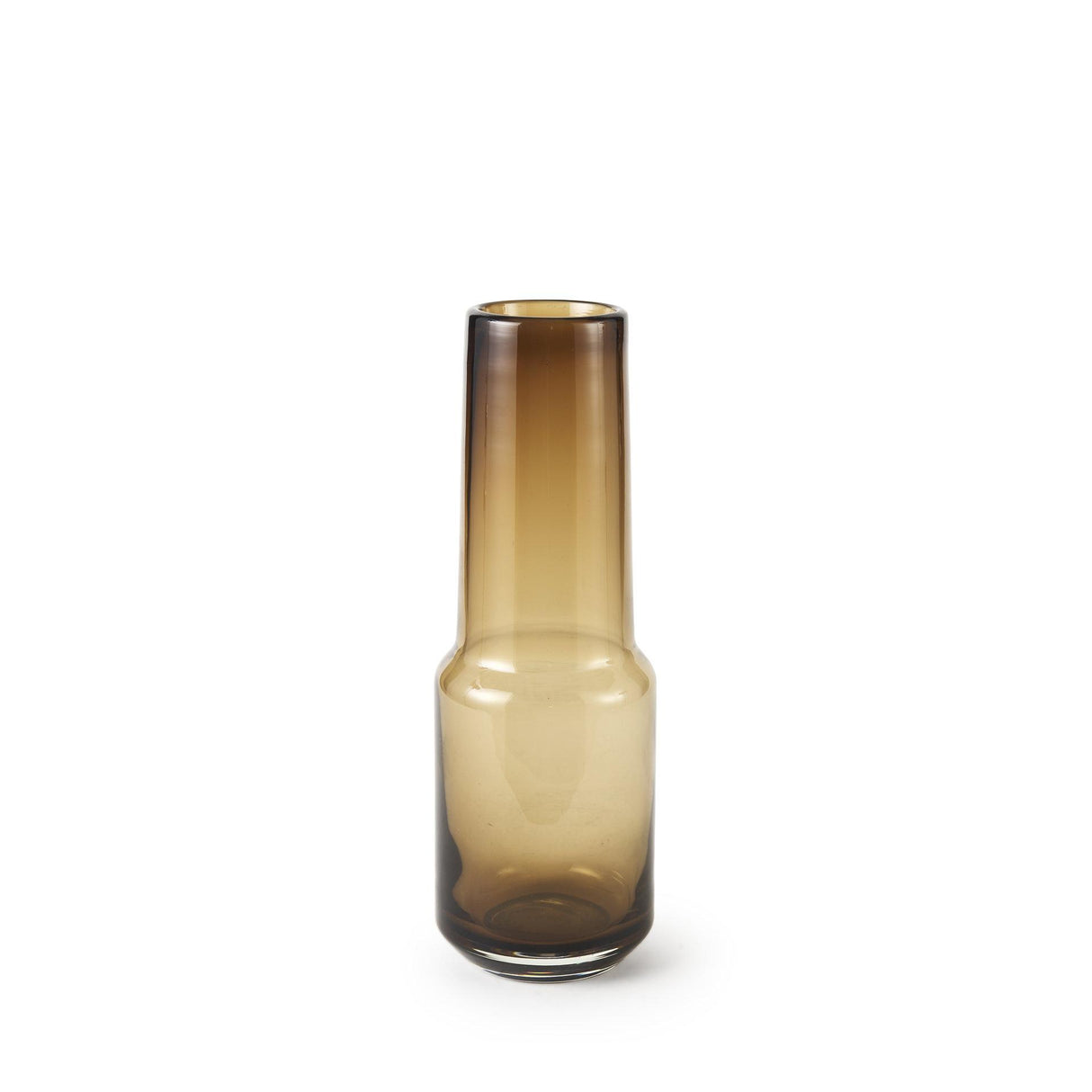 Mercana Amrita 4.1L x 4.1W x 11.9H Golden Brown Glass Vase