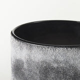 Mercana Squally 6.0L x 6.0W x 6.4H Black/Brown Glass Ombre Textured Small Vase