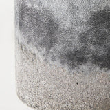 Mercana Squally 6.0L x 6.0W x 6.4H Black/Brown Glass Ombre Textured Small Vase