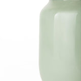 Mercana Minty Medium 8.7L x 8.7W x 12.4H Green Glass Vase W/Matte Gold Metal Neck Cuff