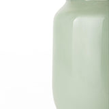 Mercana Minty Medium 8.7L x 8.7W x 12.4H Green Glass Vase W/Matte Gold Metal Neck Cuff