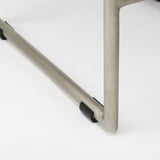 Mercana Givens 14.0L x 15.8W x 25.8H Brown Wood W/Silver Metal Frame Counterstool