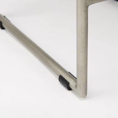 Mercana Givens 14.0L x 15.8W x 25.8H Brown Wood W/Silver Metal Frame Counterstool