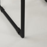 Mercana Givens 14.0L x 15.8W x 31.8H Natural Wood W/Black Metal Frame Bar Stool