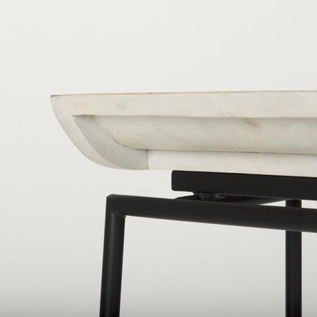 Mercana Givens 14.0L x 15.8W x 31.8H Natural Wood W/Black Metal Frame Bar Stool