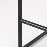 Mercana Givens 14.0L x 15.8W x 25.8H Natural Wood W/Black Metal Counter Stool