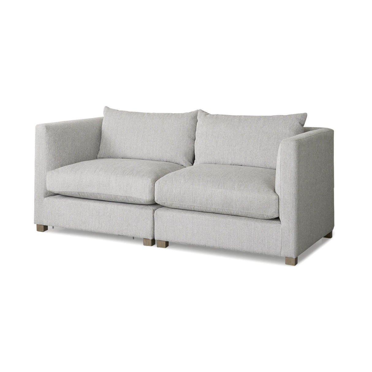 Mercana Valence 2 Piece Light Gray Modular Sofa Set