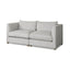 Mercana Valence 2 Piece Light Gray Modular Sofa Set