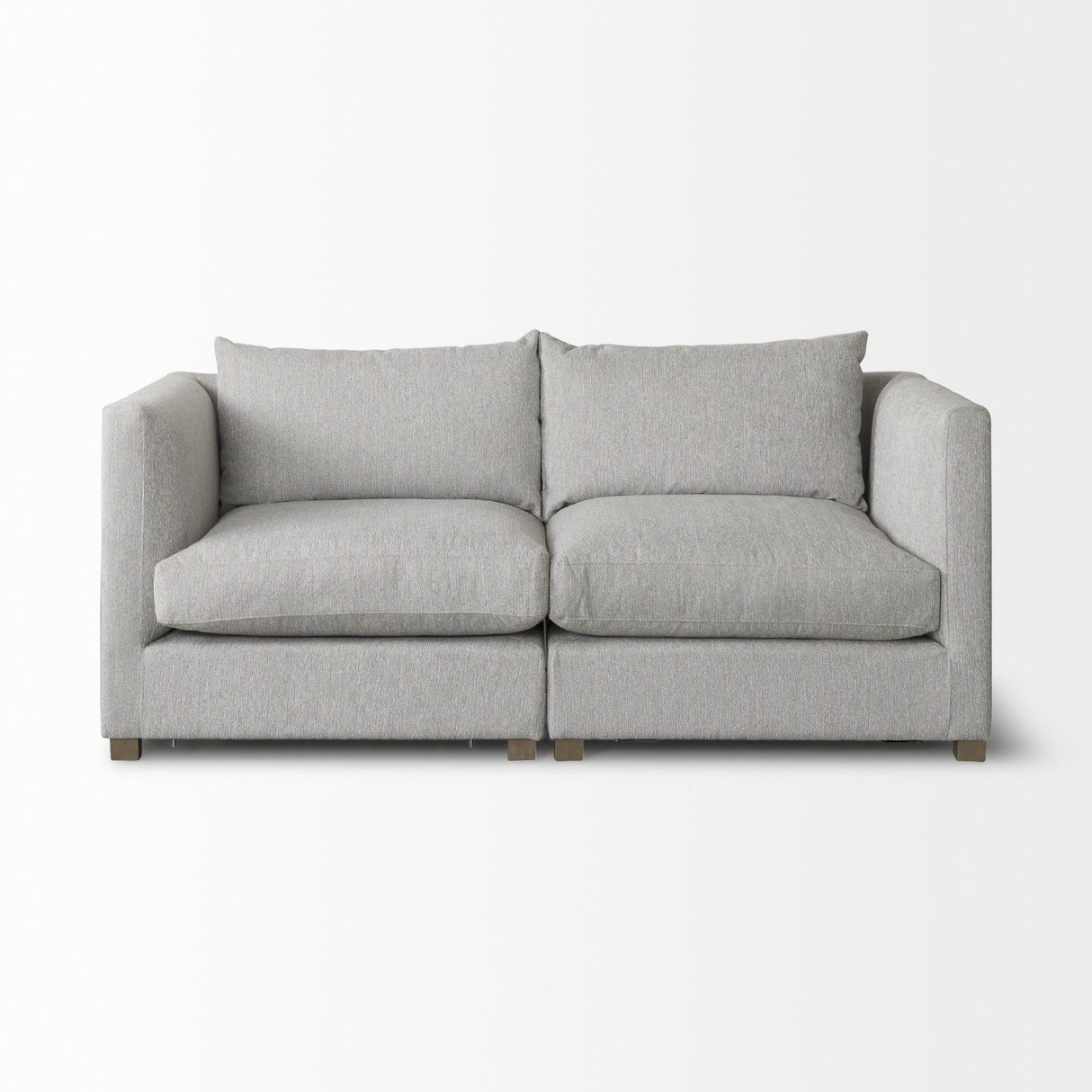 Mercana Valence 2 Piece Light Gray Modular Sofa Set