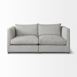 Mercana Valence 2 Piece Light Gray Modular Sofa Set