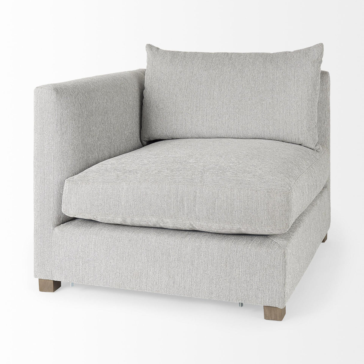 Mercana Valence 2 Piece Light Gray Modular Sofa Set