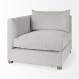 Mercana Valence 2 Piece Light Gray Modular Sofa Set