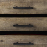 Mercana Alvin 34.5L x 21.5W x 30.0H Wood W/Metal Framing Accent Cabinet