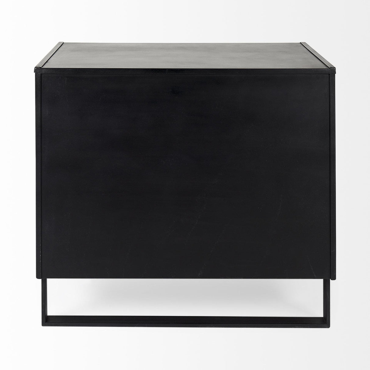 Mercana Alvin 34.5L x 21.5W x 30.0H Wood W/Metal Framing Accent Cabinet