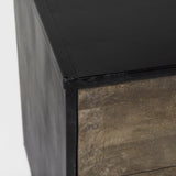 Mercana Alvin 34.5L x 21.5W x 30.0H Wood W/Metal Framing Accent Cabinet