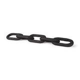 Mercana Alix 29.0L x 5.0W x 5.0H Black Wood Link Chain Decorative Object