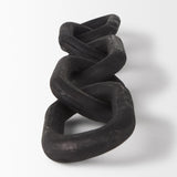 Mercana Alix 29.0L x 5.0W x 5.0H Black Wood Link Chain Decorative Object