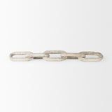 Mercana Alix 29.0L x 5.0W x 5.0H Beige Wooden Link Chain Decorative Object