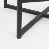 Mercana Frodo 16.5L x 16.5W x 26.4H Gray Fabric Seat W/Black Iron Frame Counter Stool