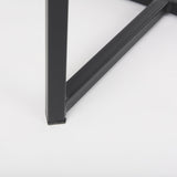 Mercana Frodo 16.5L x 16.5W x 29.75H Gray Fabric Seat W/Black Iron Frame Bar Stool