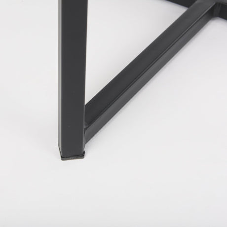 Mercana Frodo 16.5L x 16.5W x 29.75H Gray Fabric Seat W/Black Iron Frame Bar Stool