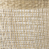 Mercana Bowie 19.7L x 19.7W x 19.7H (Set of 3) Medium Brown Seagrass Round Basket W/ Handles