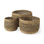 Mercana Dakota 15.0L x 15.0W x 11.8H (Set of 3) Medium Brown Seagrass Round Basket