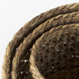 Mercana Dakota 15.0L x 15.0W x 11.8H (Set of 3) Medium Brown Seagrass Round Basket