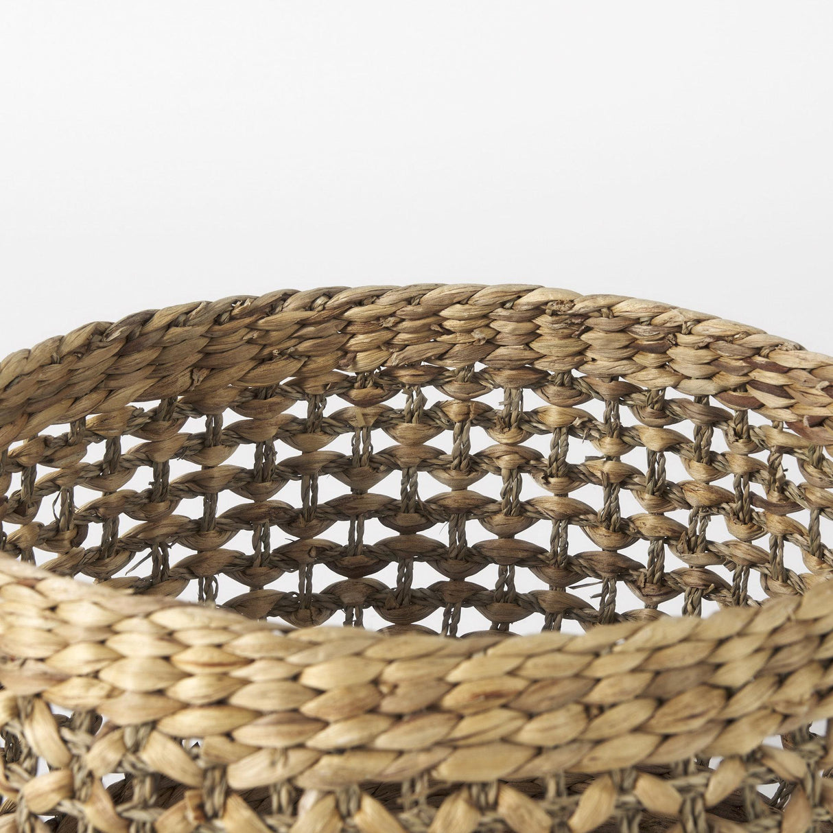 Mercana Dakota 15.0L x 15.0W x 11.8H (Set of 3) Medium Brown Seagrass Round Basket