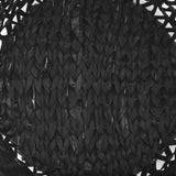 Mercana Lola 19.7L x 19.7W x 23.6 Set of 3 Black Water Hyacinth Zig Zag Weave Round Basket W/ Handles