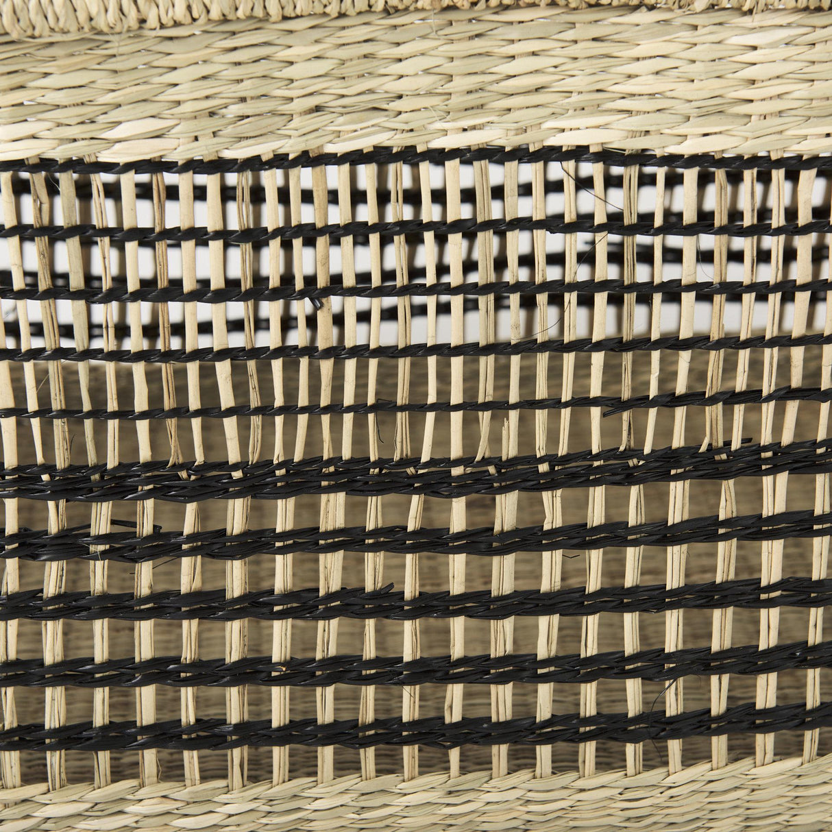 Mercana Nia 18.5L x 13.4W x 14.6H Set of 2 Light Brown Seagrass Rectangular Basket with Handles