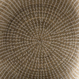 Mercana Olivia 15.7L x 15.7W x 17.3H Set of 3 Beige Seagrass Basket W/Lid and Handles