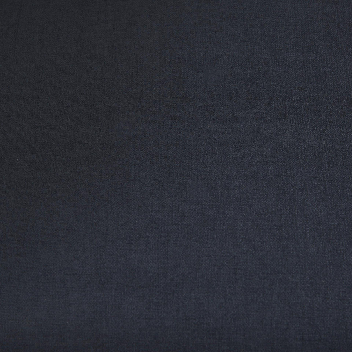 Mercana Brooks 90.2L x 34.8W x 33.5H Navy Blue Fabric Three Seater Sofa W/ Medium Brown Wooden Legs