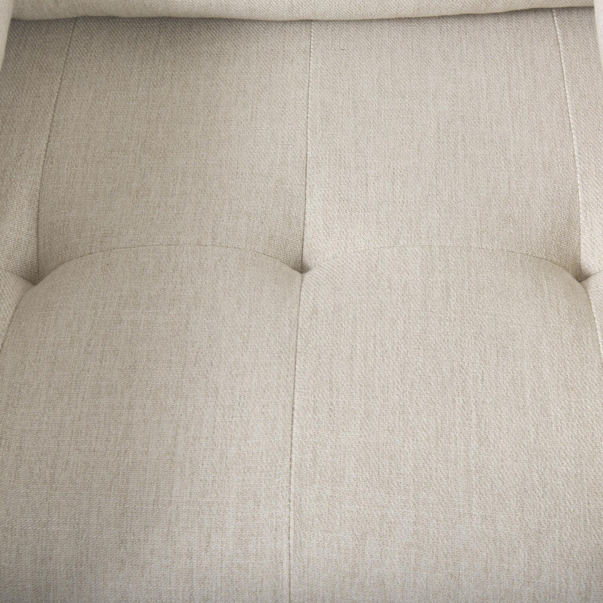 Mercana Loretta 40.7L x 36.2W x 33.9H Cream Fabric Chair W/ Two Bolster Cushions