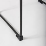 Mercana Direttore 19.3L x 19.3W x 44.1H Brown/Gray Suede W/ Metal Frame Bar Stool