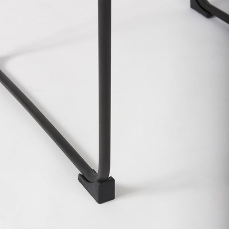 Mercana Direttore 19.3L x 19.3W x 44.1H Brown/Gray Suede W/ Metal Frame Bar Stool