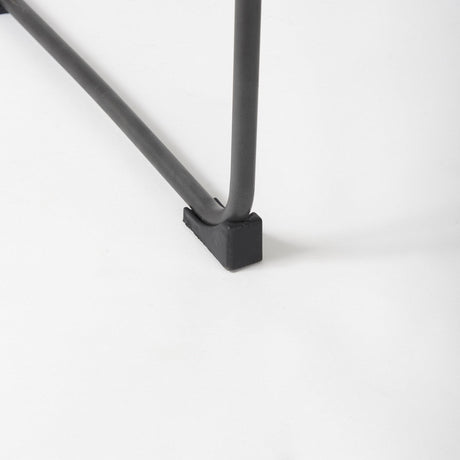 Mercana Direttore 19.3L x 19.3W x 44.1H Black Leather Seat W/Black Iron Frame Bar Stool