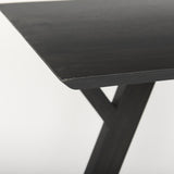 Mercana Jennings 54.0L x 16.0W x 29.5H Dark Brown Wood Console Table