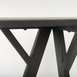 Mercana Jennings 54.0L x 16.0W x 29.5H Dark Brown Wood Console Table