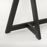 Mercana Jennings 54.0L x 16.0W x 29.5H Dark Brown Wood Console Table