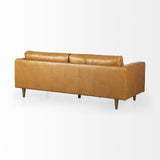 Mercana Svend 88.0L x 38.0W x 34.0H Tan Leather Sofa
