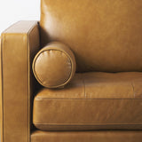 Mercana Svend 88.0L x 38.0W x 34.0H Tan Leather Sofa