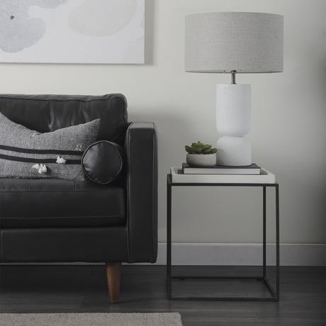 Mercana Svend 88.0L x 38.0W x 34.0H Black Leather Sofa