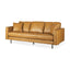 Mercana D'Arcy 88.0L x 37.0W x 34.0H Tan Leather Sofa