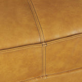Mercana D'Arcy 88.0L x 37.0W x 34.0H Tan Leather Sofa